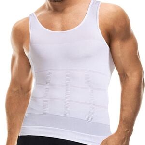 Compression Shirts for Men - Mens Slimming Body Shaper Vest - Tight Tank 3XL
